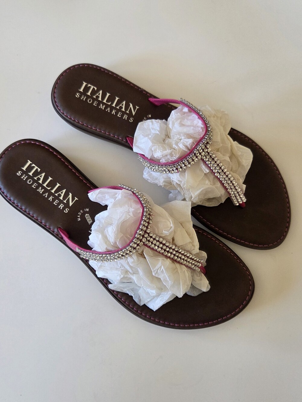 NWOT Italian Shoemakers Palazzo Slide On Sandals